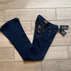 NWT PAIGE Denim Mid Rise Lou Lou Flare Jean